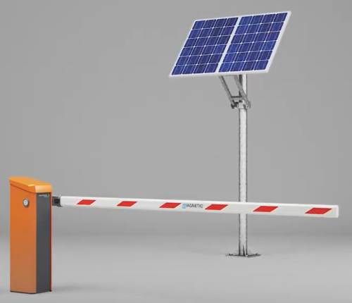 Vägbom med solcells-/batteridrift Vägbom med solcells-/batteridrift