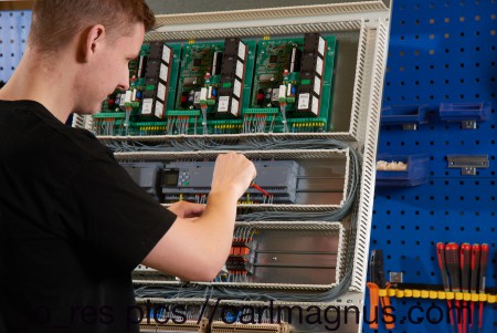 Assembly of electrical cabinet.
